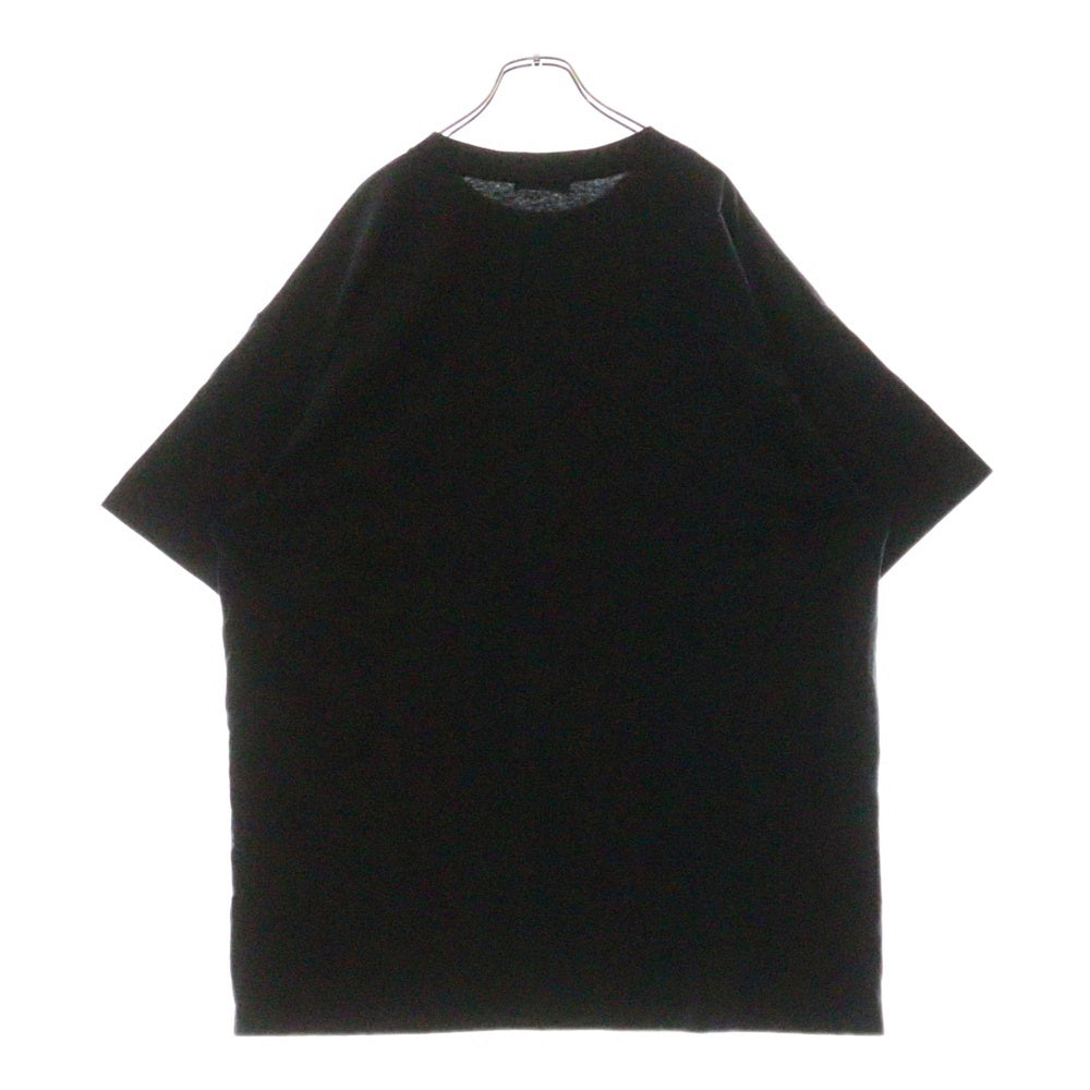 BALENCIAGA(バレンシアガ) 19AW ロゴ刺繍 オーバーサイズ クルーネック 半袖Tシャツ カットソー ネイビー 583214 TFV44