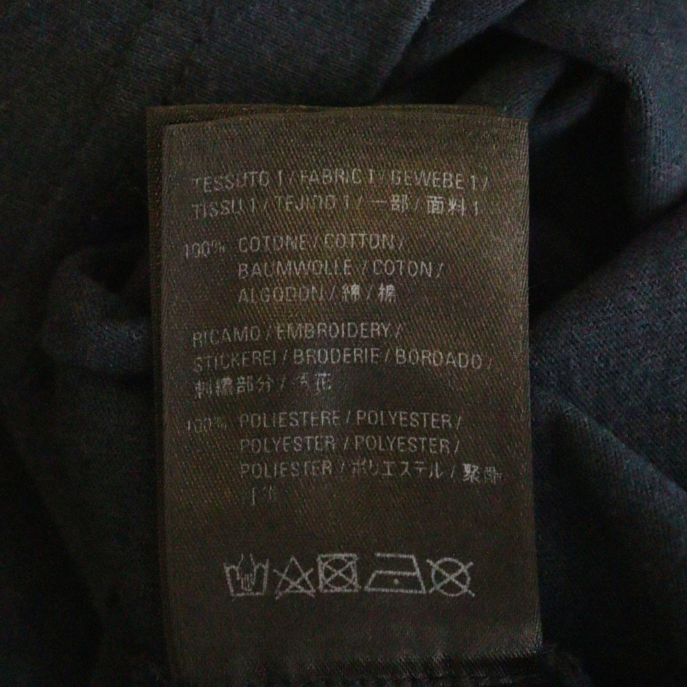 BALENCIAGA(バレンシアガ) 19AW ロゴ刺繍 オーバーサイズ クルーネック 半袖Tシャツ カットソー ネイビー 583214 TFV44