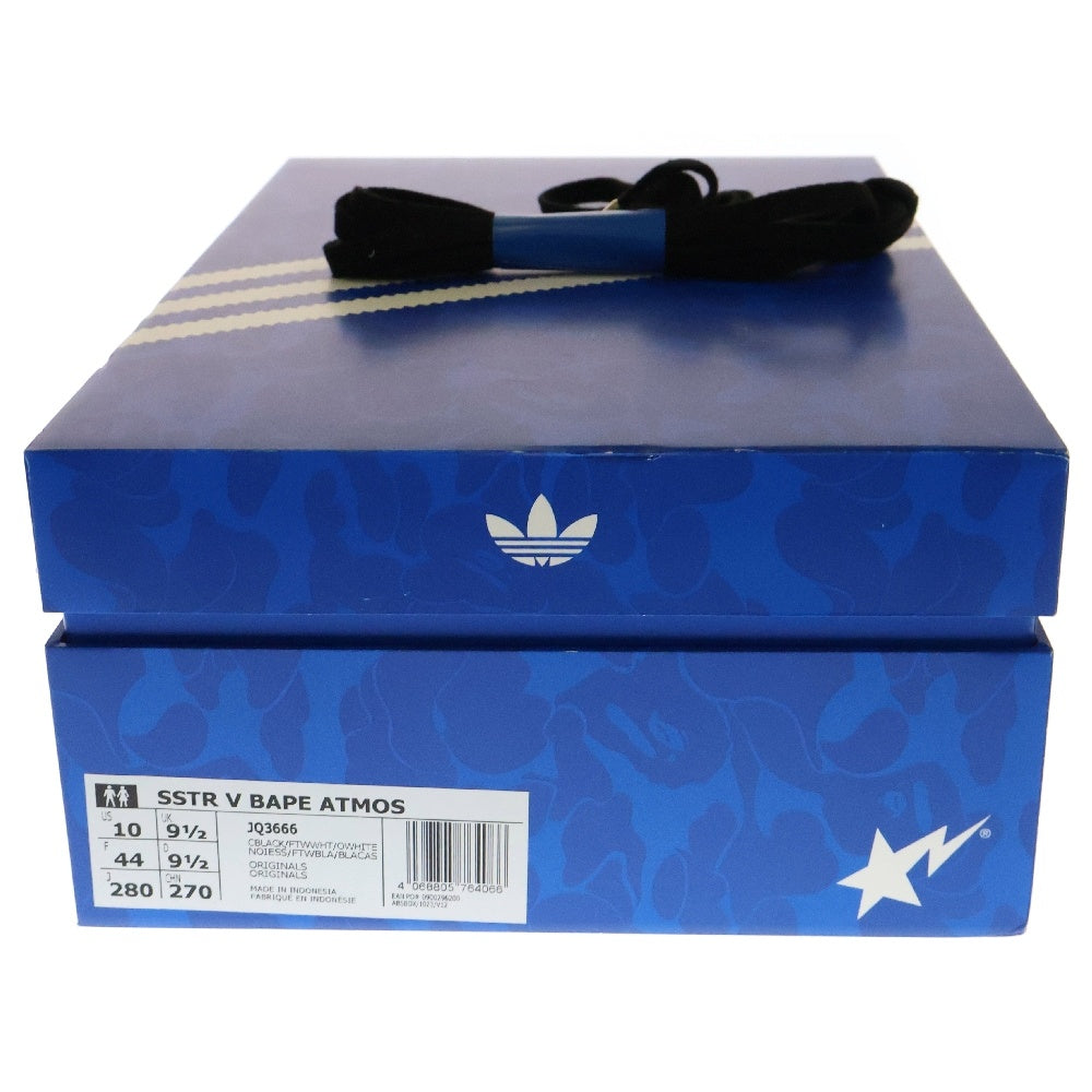adidas(アディダス) ×atmos ×A BATHING APE SUPERSTAR VINTAGE BAPE アトモス アベイシング エイプ スーパースター ヴィンテージ ベイプ ローカットスニーカー US10/28cm JQ3666