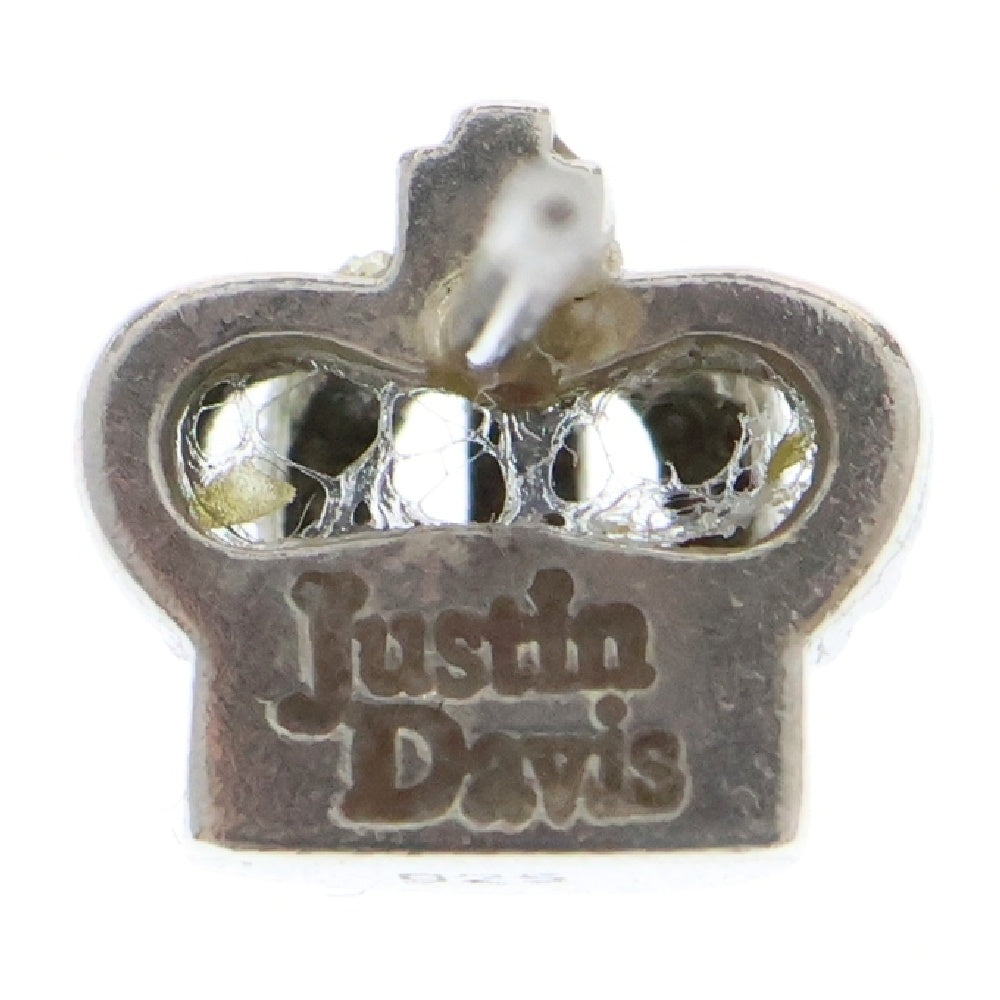 Justin Davis(ジャスティンデイヴィス) TINY CROWN EARRING タイニークラウン イヤリング ピアス 両耳 シルバー SEJ016