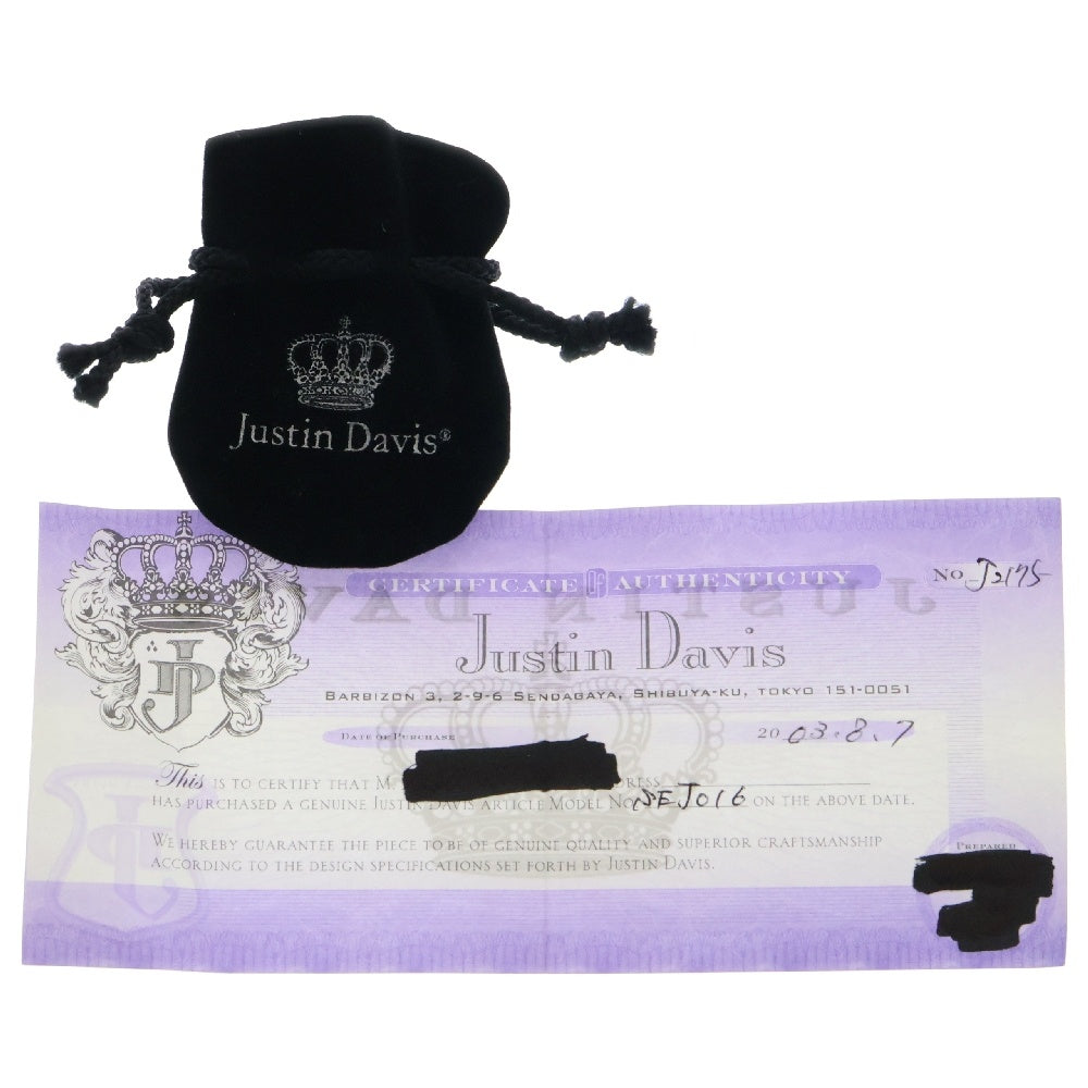 Justin Davis(ジャスティンデイヴィス) TINY CROWN EARRING タイニークラウン イヤリング ピアス 両耳 シルバー SEJ016