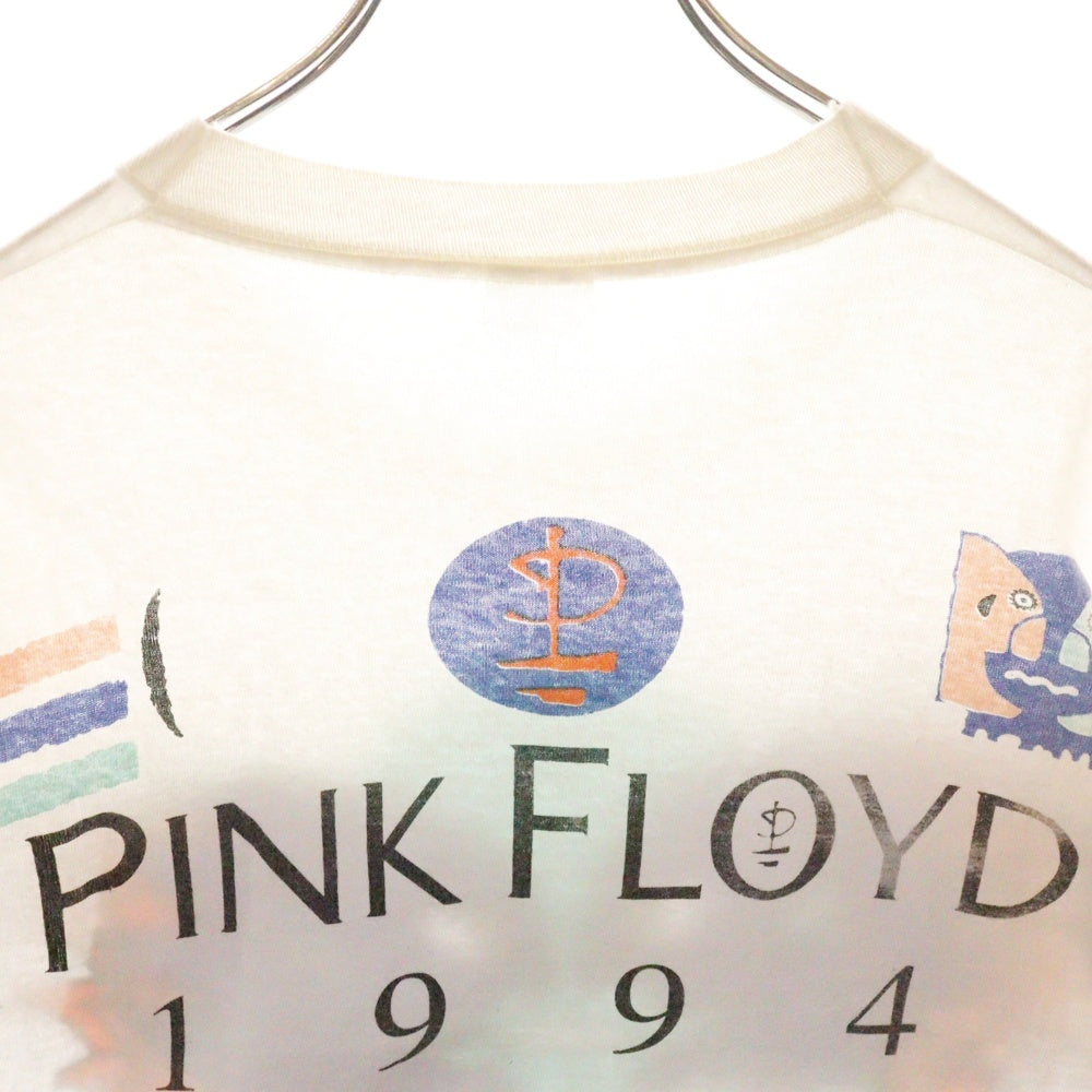VINTAGE(ヴィンテージ) 90S VINTAGE PINK FLOYD Division Bell Tour 1994 FRUIT ヴィンテージ ピンクフロイド ディビジョン ベル ツアー 両面プリント 半袖Tシャツ カットソー ホワイト
