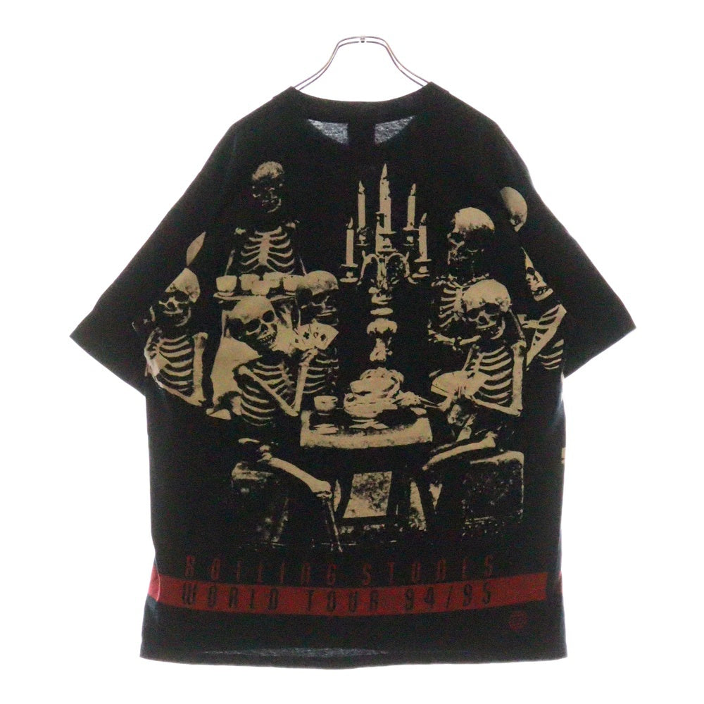 VINTAGE(ヴィンテージ) 90S VINTAGE ROLLING STONES VOODOO LOUNGE BROCKUM ヴィンテージ ローリングストーンズ ブードゥー ラウンジ スカル 両面プリント 半袖Tシャツ ネイビー