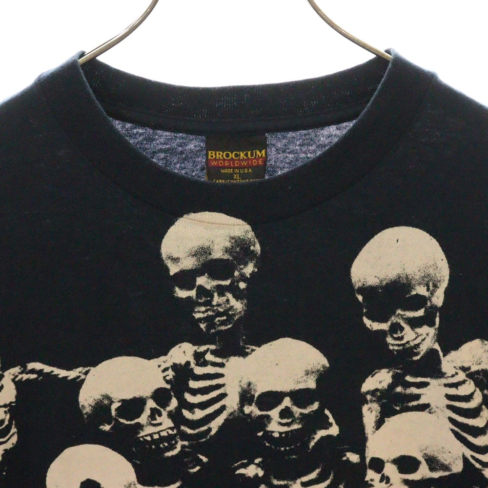 VINTAGE(ヴィンテージ) 90S VINTAGE ROLLING STONES VOODOO LOUNGE BROCKUM ヴィンテージ ローリングストーンズ ブードゥー ラウンジ スカル 両面プリント 半袖Tシャツ ネイビー