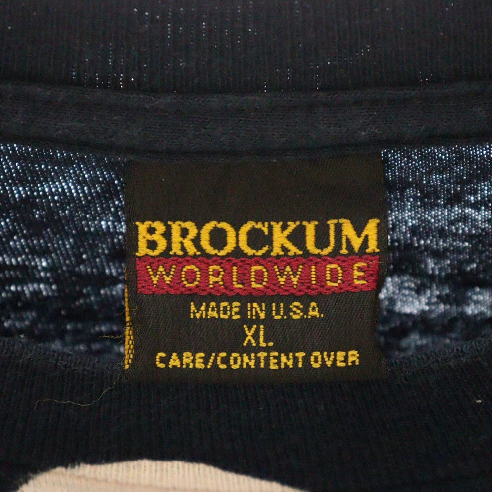 VINTAGE(ヴィンテージ) 90S VINTAGE ROLLING STONES VOODOO LOUNGE BROCKUM ヴィンテージ ローリングストーンズ ブードゥー ラウンジ スカル 両面プリント 半袖Tシャツ ネイビー