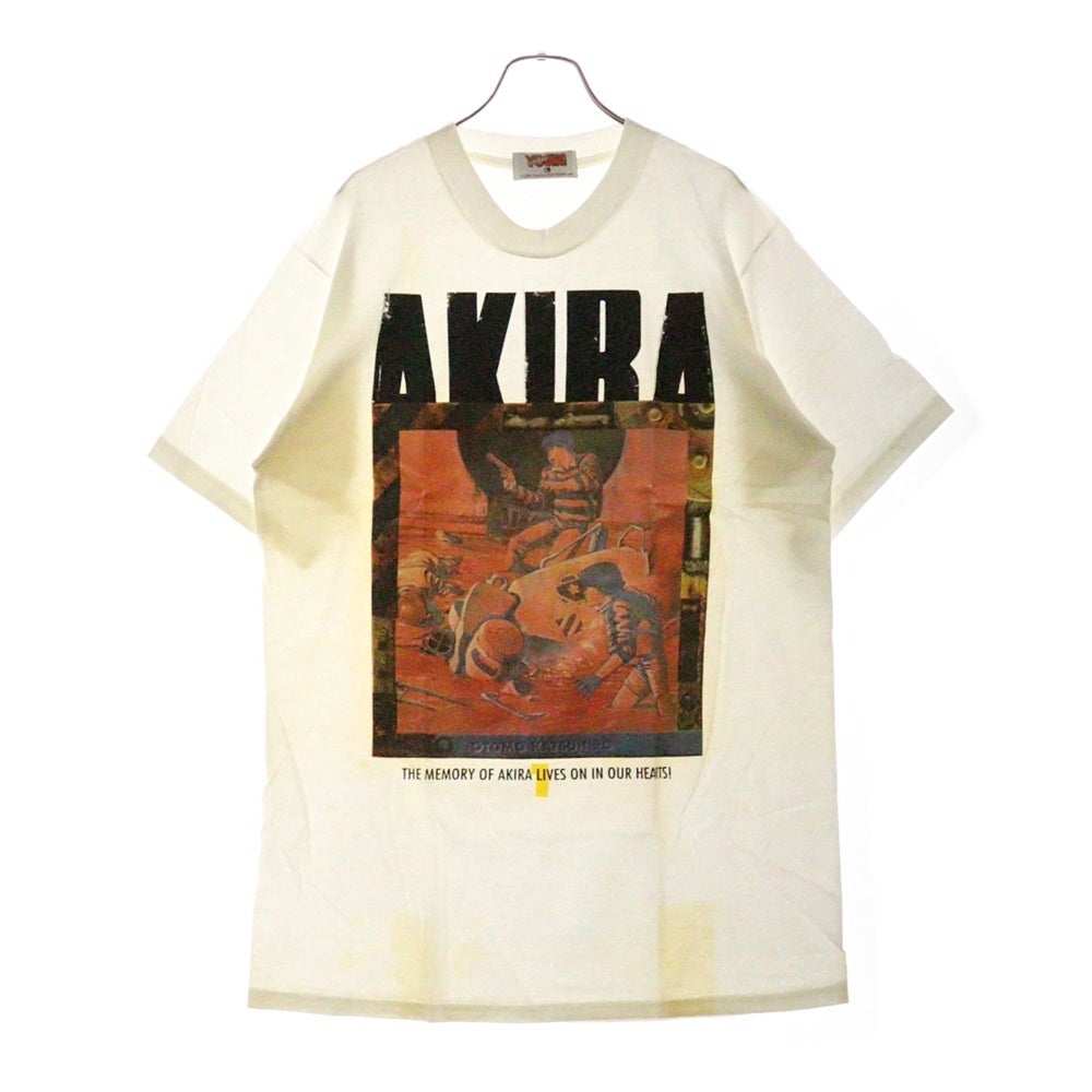 VINTAGE(ヴィンテージ) 90S AKIRA アキラ1巻 ヤングマガジンタグ 表紙デザイン プリント半袖Tシャツ ホワイト