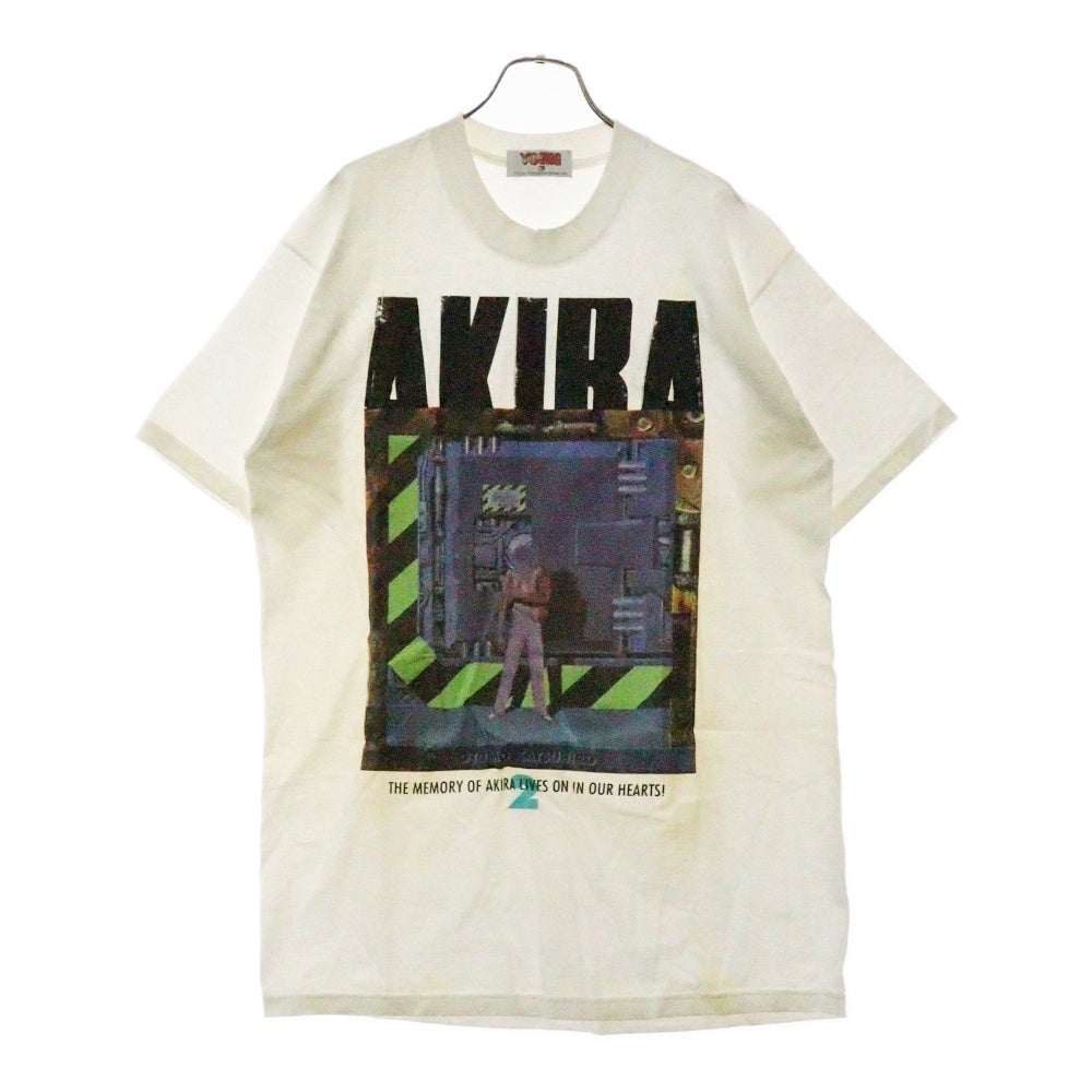 VINTAGE(ヴィンテージ) 90S AKIRA アキラ2巻 ヤングマガジンタグ 表紙デザイン プリント半袖Tシャツ ホワイト