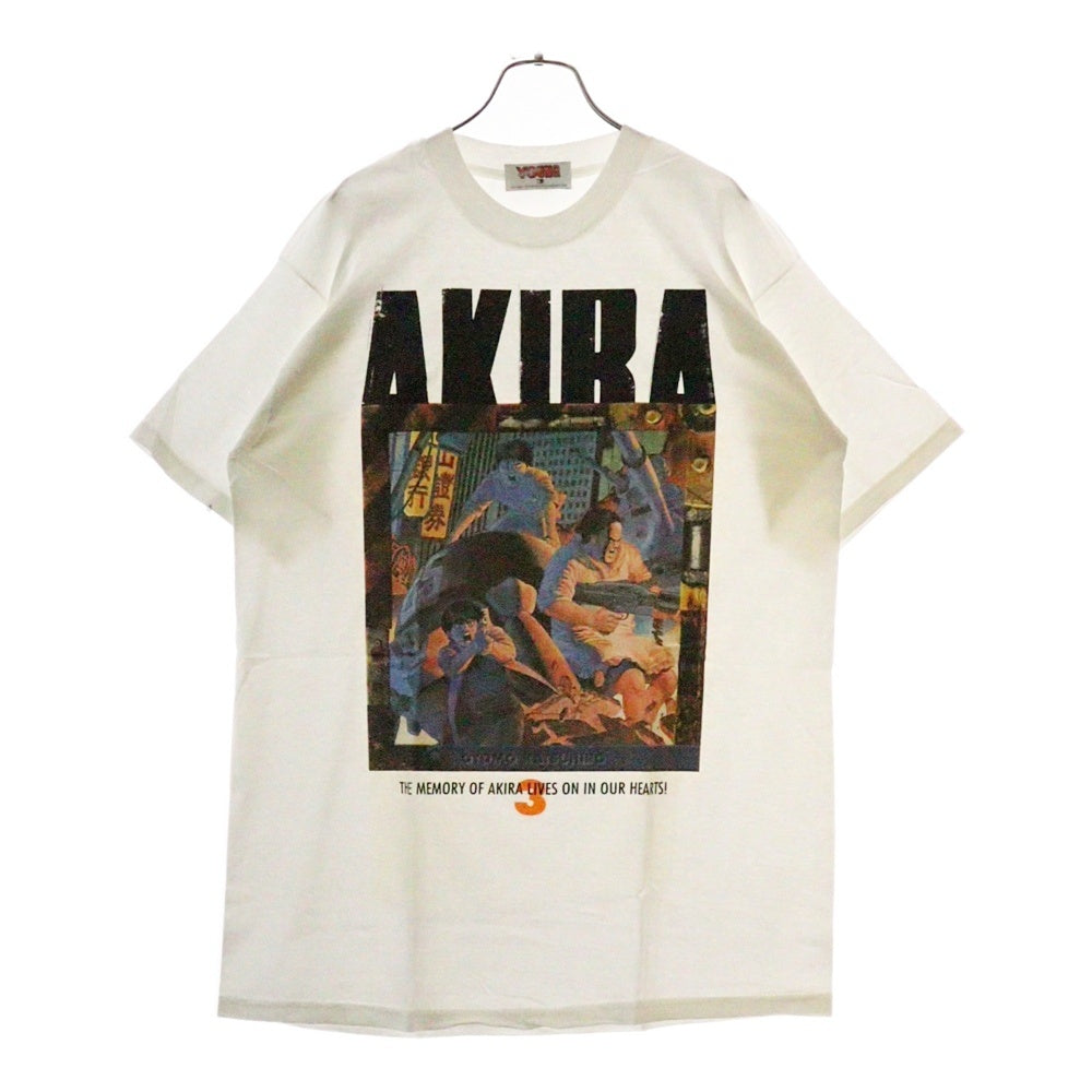 VINTAGE(ヴィンテージ) 90S AKIRA アキラ3巻 ヤングマガジンタグ 表紙デザイン プリント半袖Tシャツ ホワイト