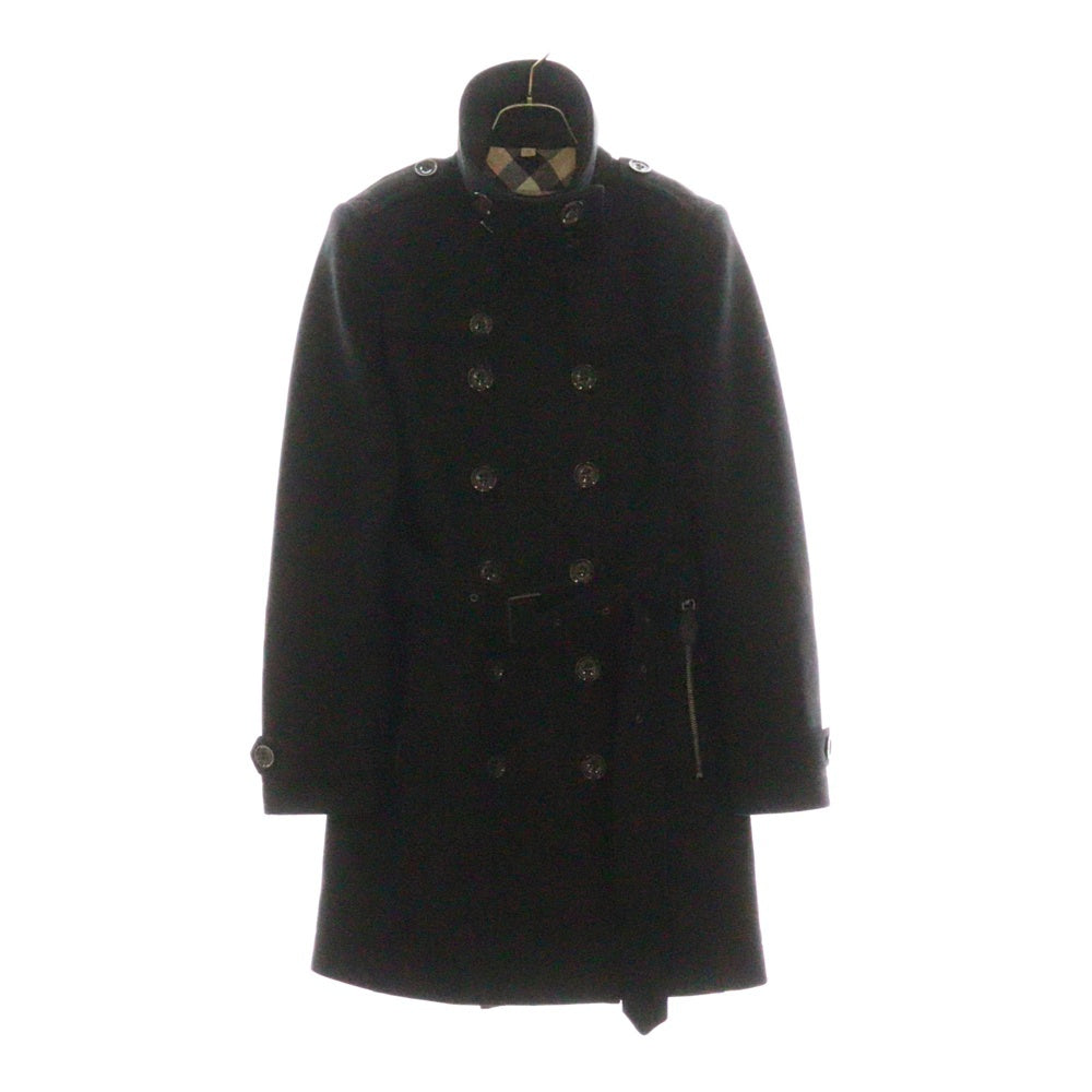 BURBERRY(バーバリー) ウール ダブルブレスト ピーコート ブラック レディース 3965631