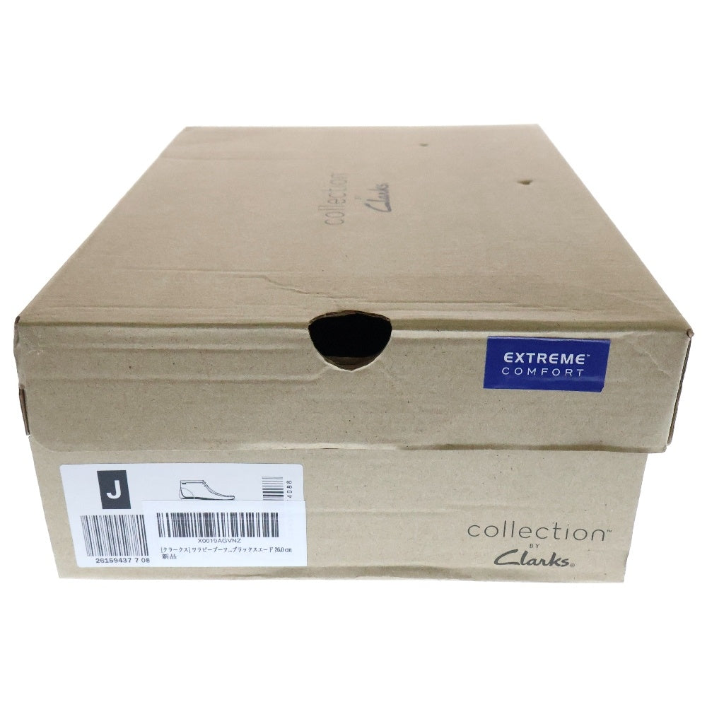 Clarks(クラークス) SHACRE BOOT シェイカー チャッカブーツ スウェード ハイカットシューズ ブラック 26159437