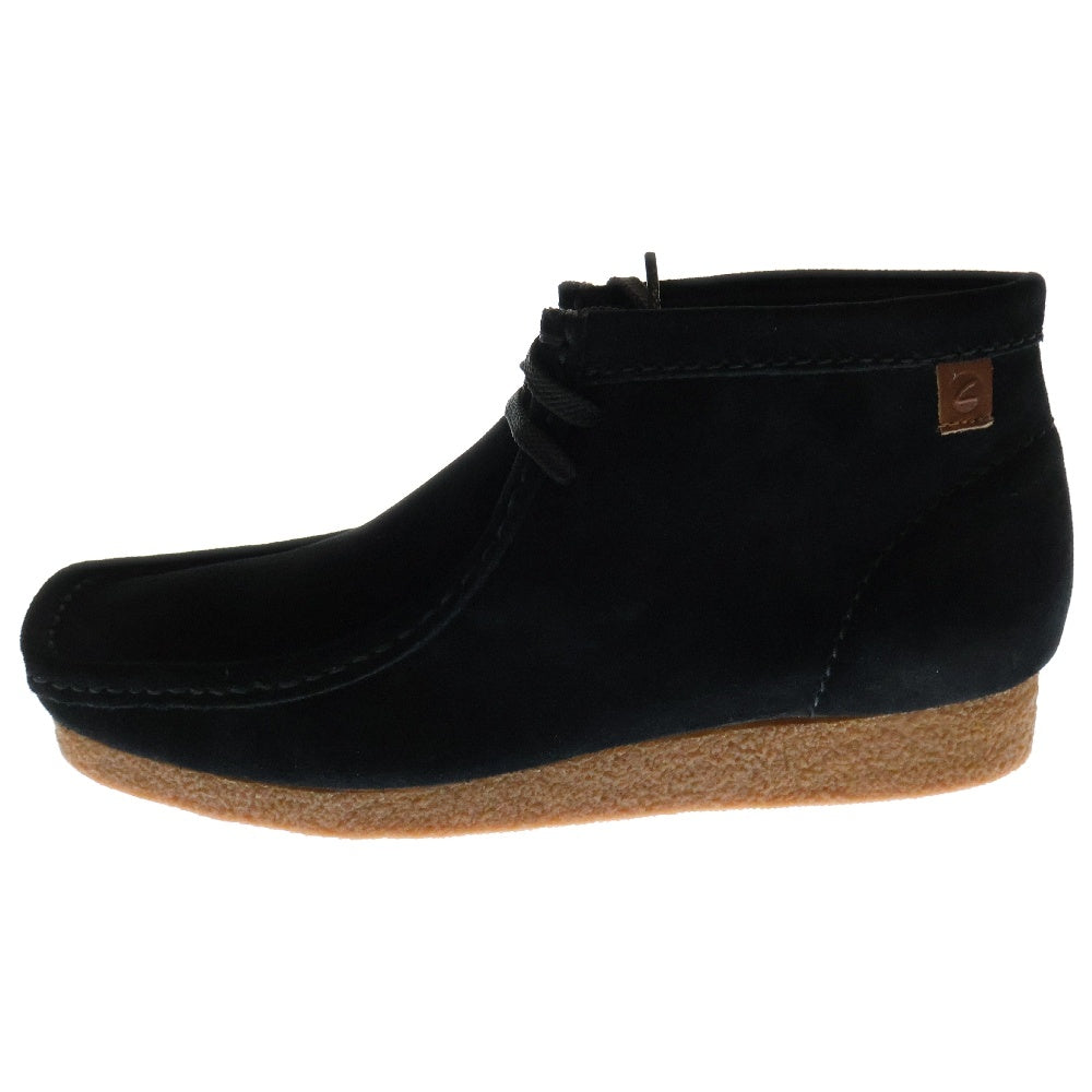 Clarks(クラークス) SHACRE BOOT シェイカー チャッカブーツ スウェード ハイカットシューズ ブラック 26159437