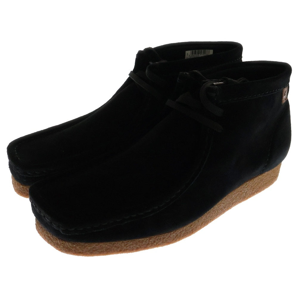 Clarks(クラークス) SHACRE BOOT シェイカー チャッカブーツ スウェード ハイカットシューズ ブラック 26159437