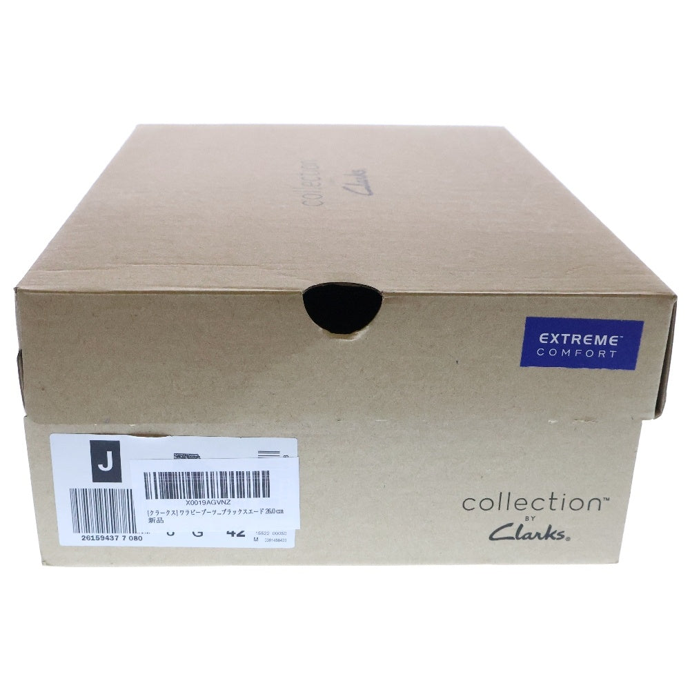 Clarks(クラークス) SHACRE BOOT シェイカー チャッカブーツ スウェード ハイカットシューズ ブラック 26159437
