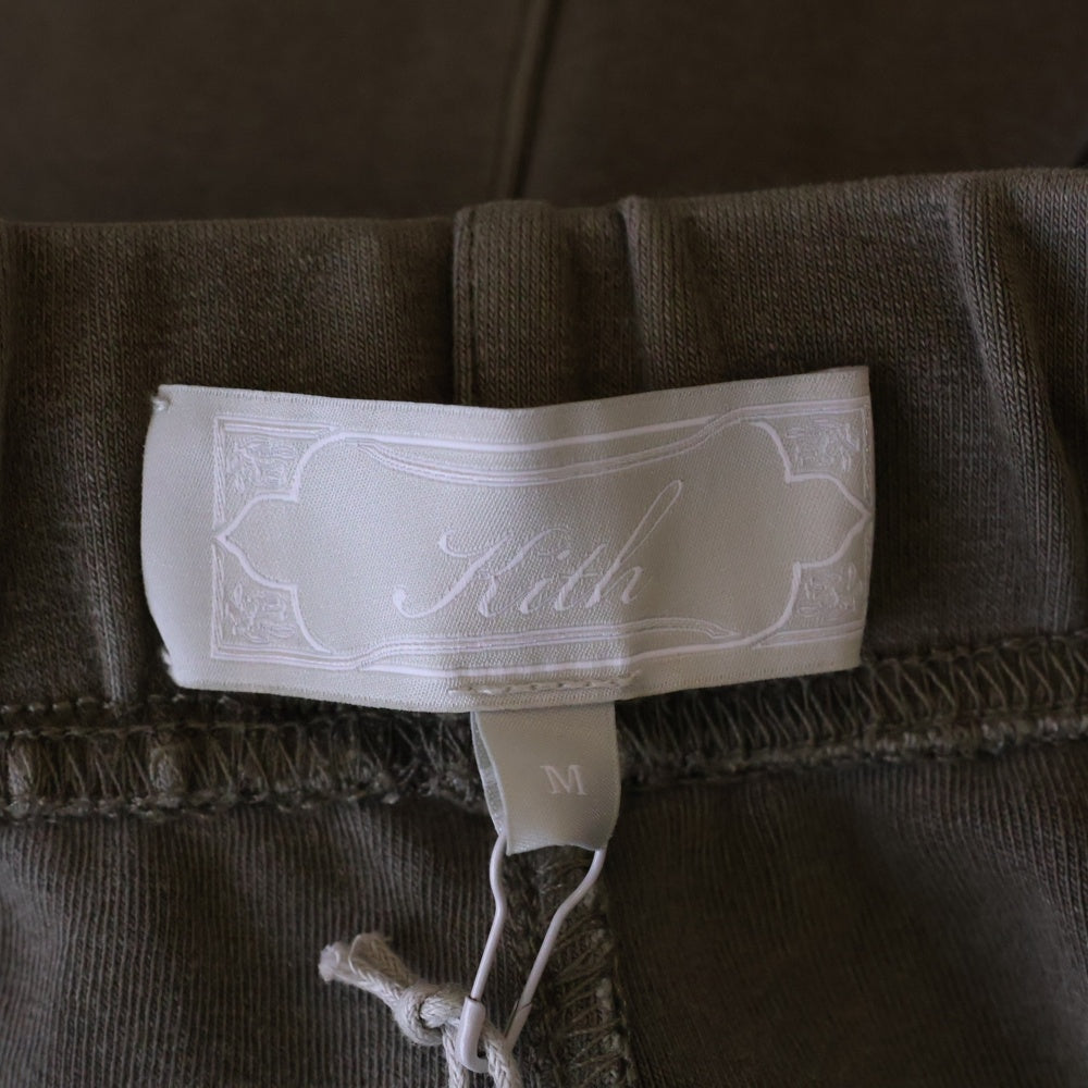 KITH(キス) 24AW Compact Knit Nelson Sweatpant コンパクトニット ネルソン ロゴエンブロイダリー スウェットパンツ ブラウン KHM060724-207