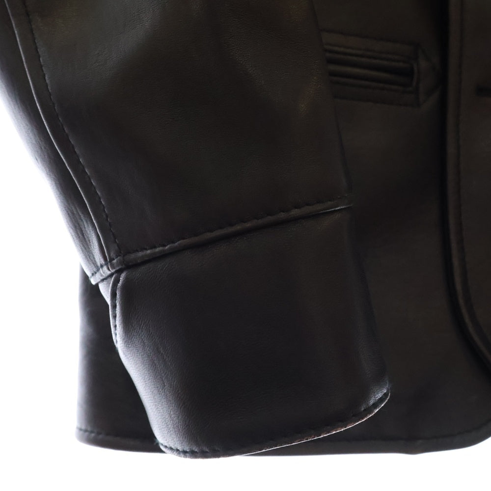 Y'2 LEATHER(ワイツーレザー) × LUA Bronco Eco Horse ルア ブロンコ ホースハイド カーコート レザージャケット ブラック EC-76SP