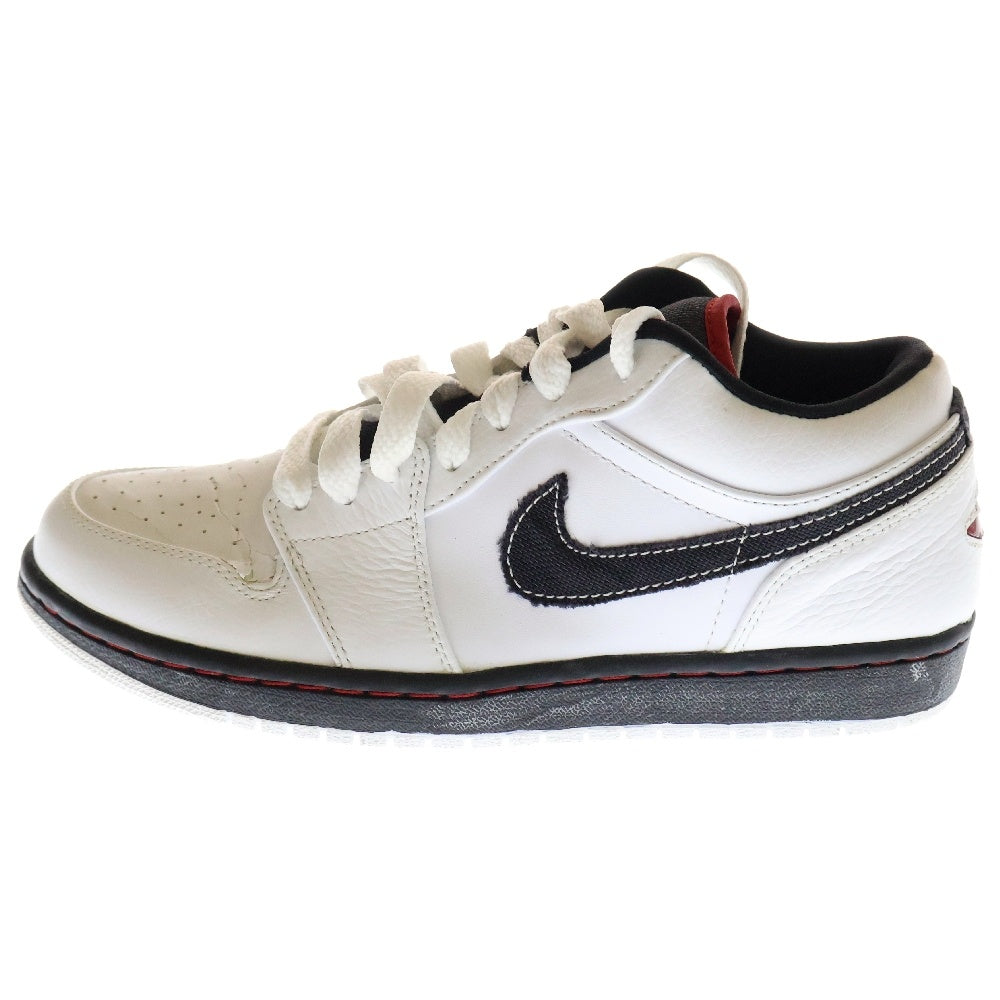 NIKE(ナイキ) 【2008年 観賞用】 AIR JORDAN 1 PHAT LOW エアジョーダン 1 ファット ローカットスニーカー ホワイト/ブラック US8.5/26.5cm 338145-161