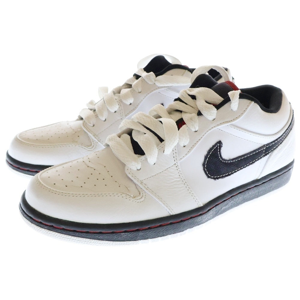 NIKE(ナイキ) 【2008年 観賞用】 AIR JORDAN 1 PHAT LOW エアジョーダン 1 ファット ローカットスニーカー ホワイト/ブラック US8.5/26.5cm 338145-161