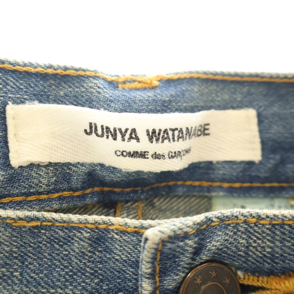 JUNYA WATANABE COMME des GARCONS(ジュンヤワタナベ コムデギャルソン) 04AW AD2004 デニムマーメイドスカート コットン 再構築 インディゴ JN-S031 レディース