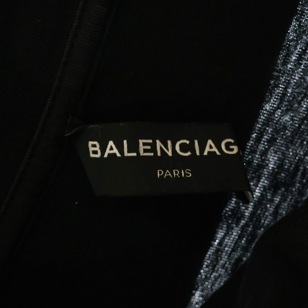 BALENCIAGA(バレンシアガ) 18SS SINNERS ハーフジップカットソー ハイネック長袖Tシャツ タートルネック ブラック 486144