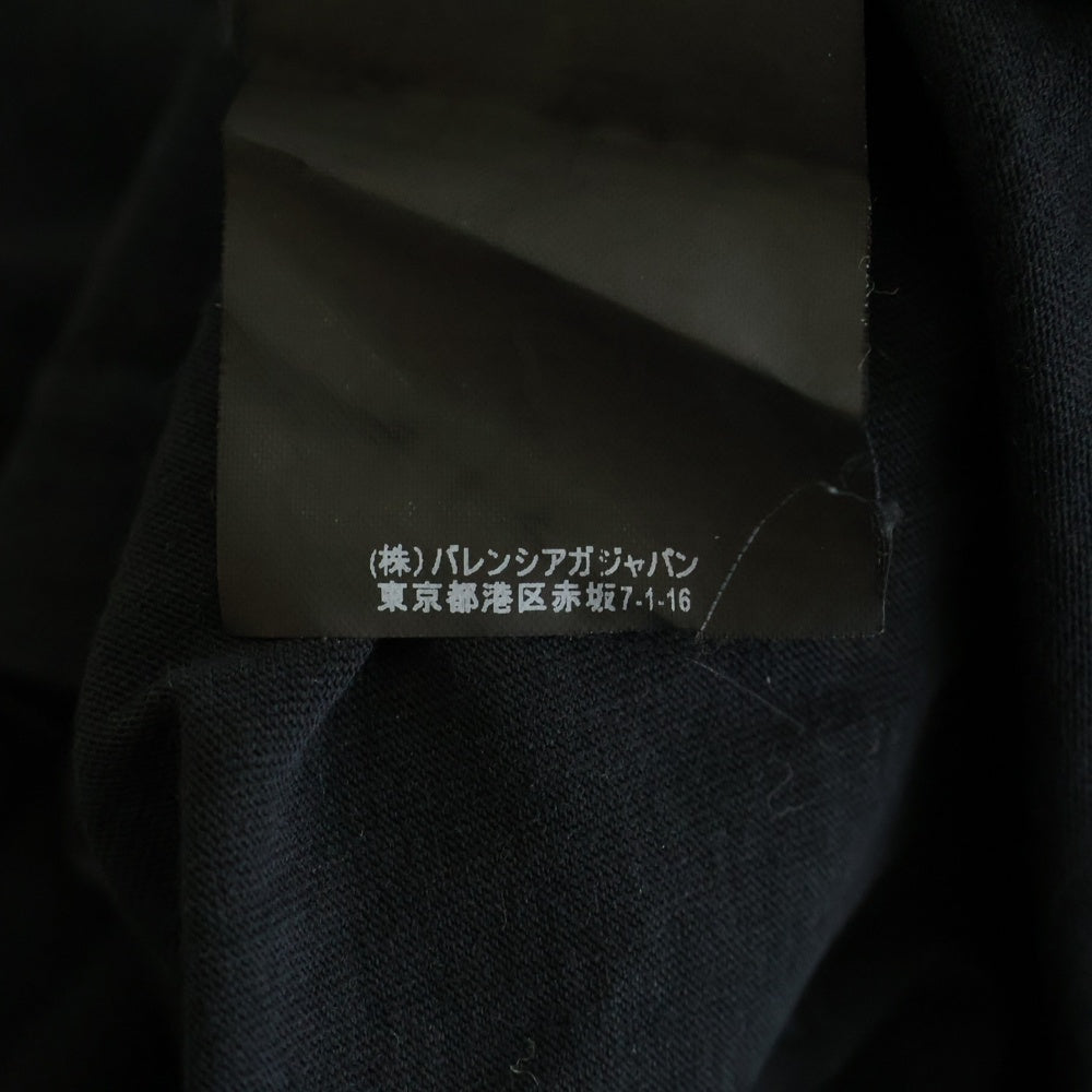 BALENCIAGA(バレンシアガ) 18SS SINNERS ハーフジップカットソー ハイネック長袖Tシャツ タートルネック ブラック 486144