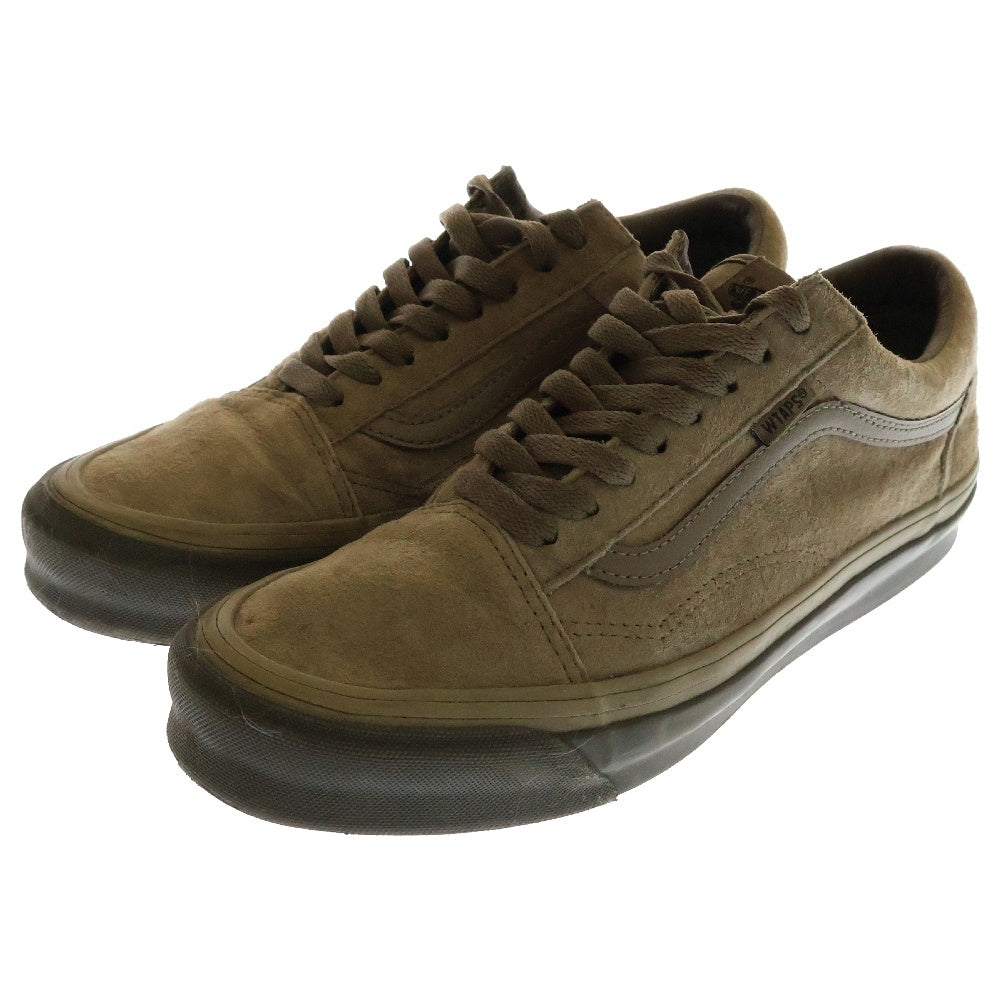 WTAPS(ダブルタップス) 22AW ×VANS VAULT OG OLD SKOOL LX バンズ ボルト オールドスクール ローカットスニーカー ブラウン/カーキ US9.5/27.5cm VN0A4P3XBMD