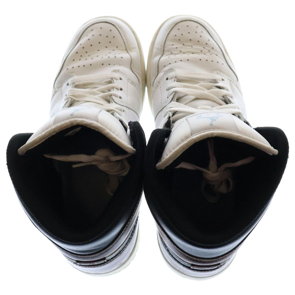 NIKE(ナイキ) AIR JORDAN 1 MID SE エアジョーダン1 ミッドカットスニーカー ホワイト/ブルー/ブラウン US9.5/27.5cm FQ7831-142