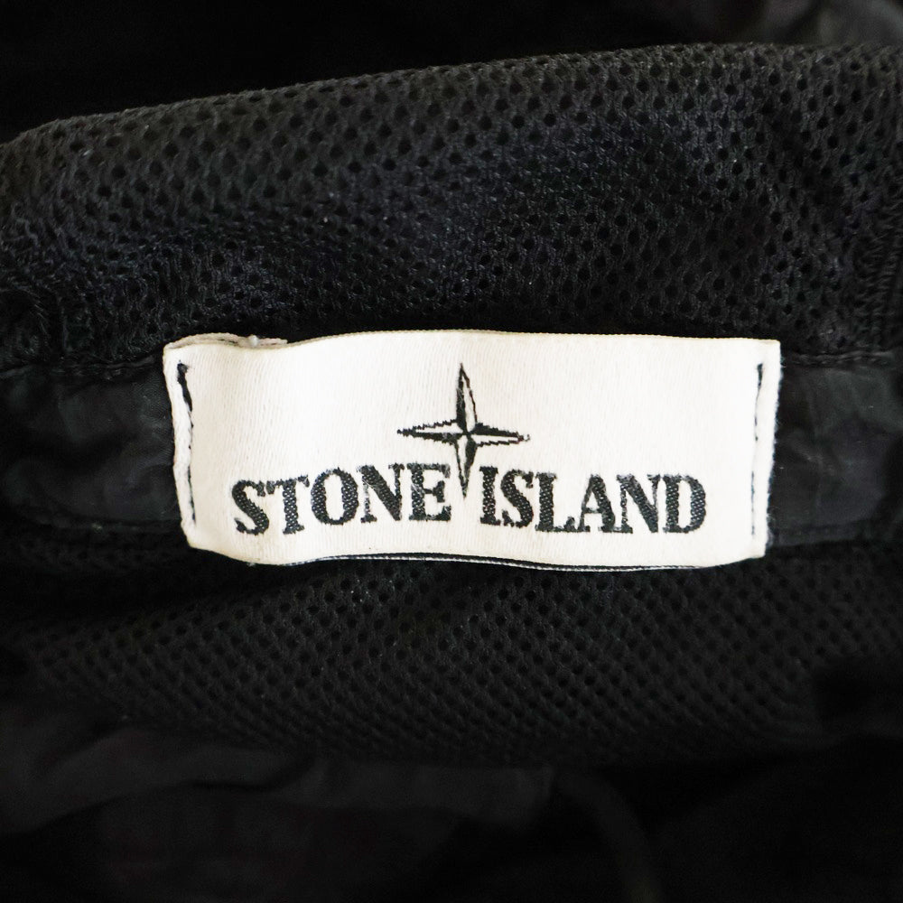 STONE ISLAND(ストーンアイランド) NYLON METAL HOODED SMOCK ナイロンメタル フードスモック プルオーバージャケット ブラック 691564112