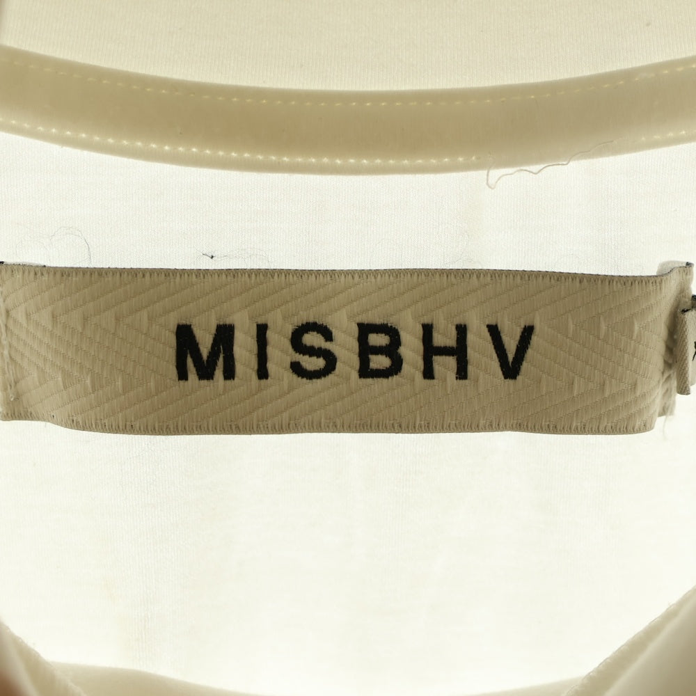 MISBHV(ミスビヘイブ) タートルネックカットソー 長袖Tシャツ ホワイト