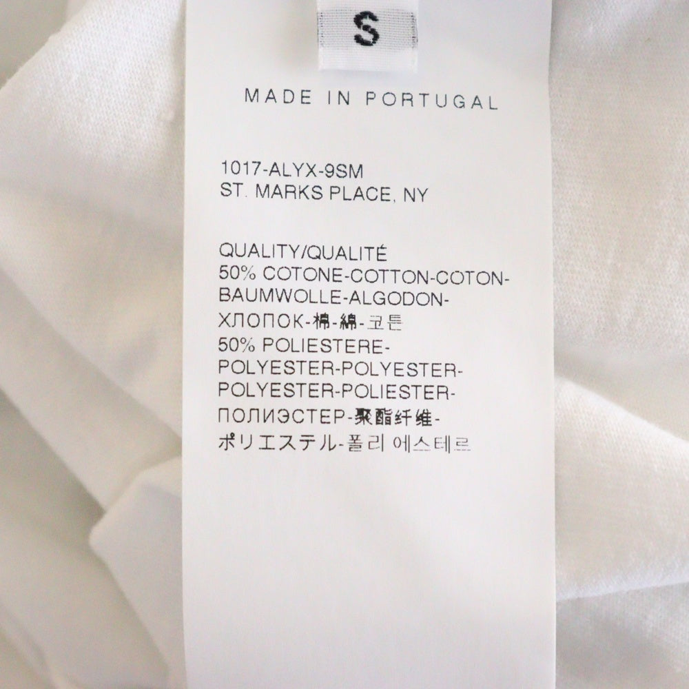 1017 ALYX 9SM(アリクス) タートルネックカットソー 長袖Tシャツ ホワイト
