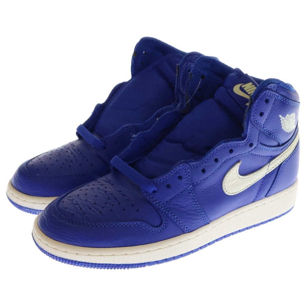 NIKE(ナイキ) AIR JORDAN 1 RETRO HIGH HYPER ROYAL GS エアジョーダン 1 レトロ ハイカットスニーカー ハイパー ロイヤル レディース US5Y/23.5cm 575441-401