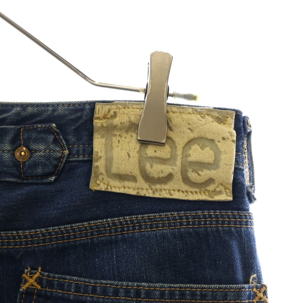 LEE(リー) 1101 日本製 ハラコパッチ シンチバック セルビッチ ボタンフライ デニムパンツ インディゴ