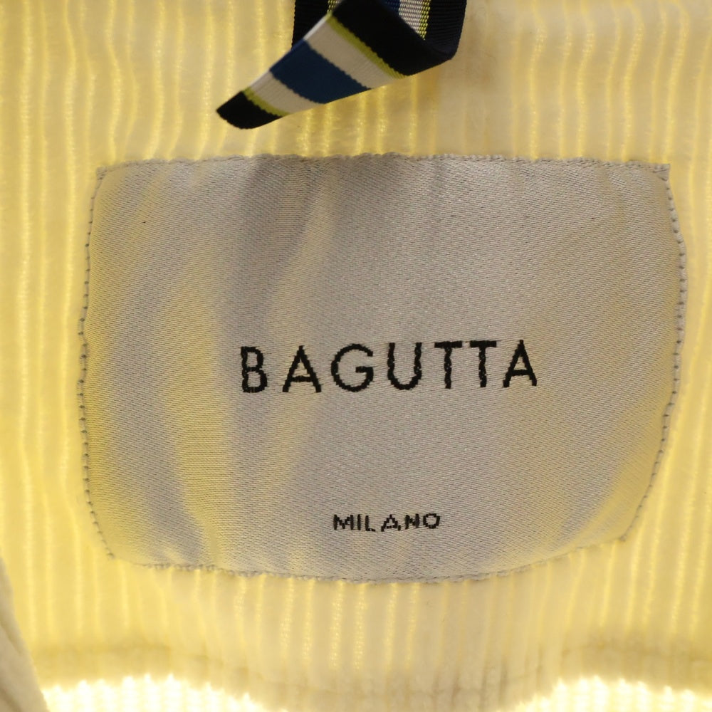 Bagutta(バグッタ) ダブルブレスト コーデュロイ テーラードジャケット アイボリー