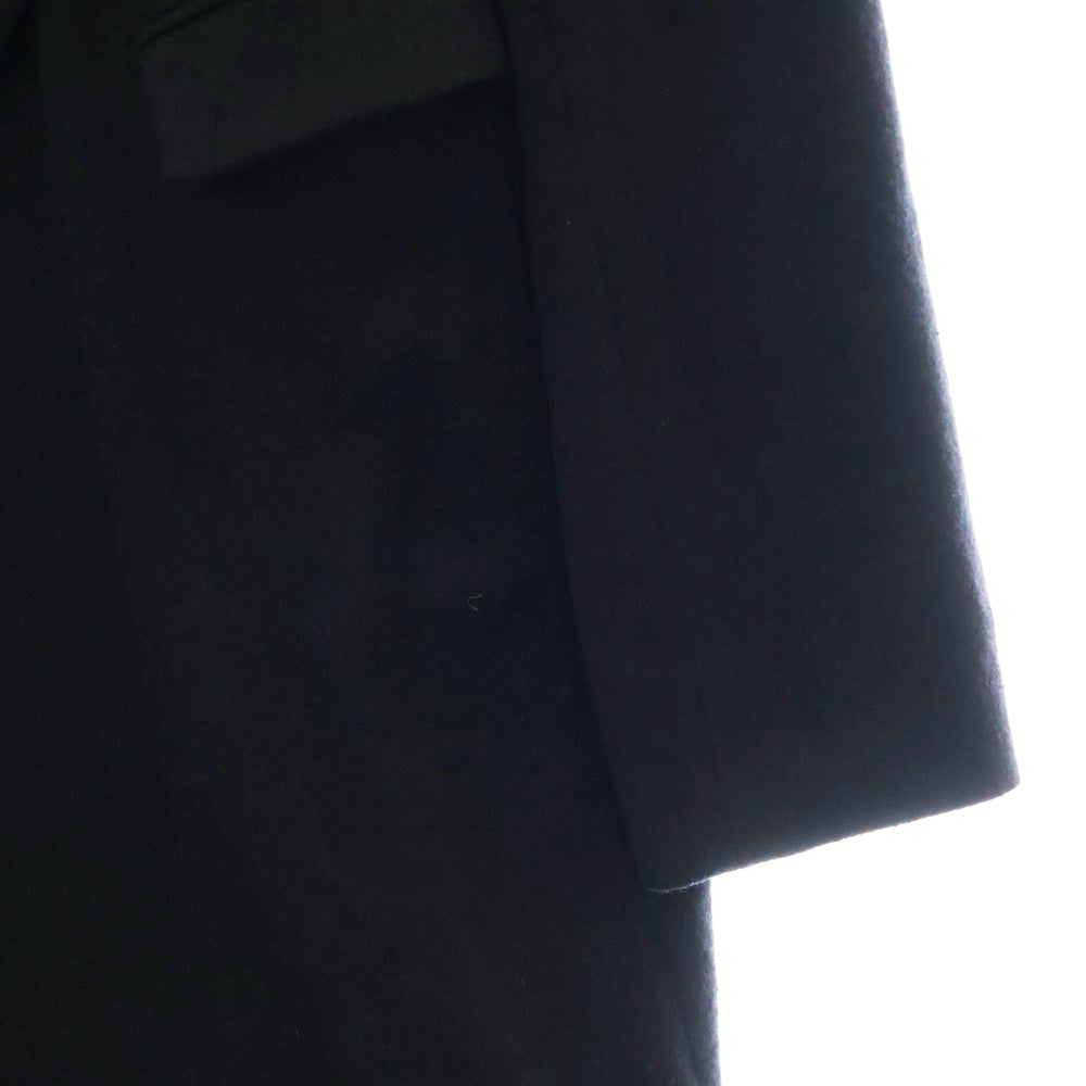 Ground Y(グラウンドワイ) 18AW 変形 アシンメトリー ウール ロング テーラードジャケット ブラック GV-J01-103
