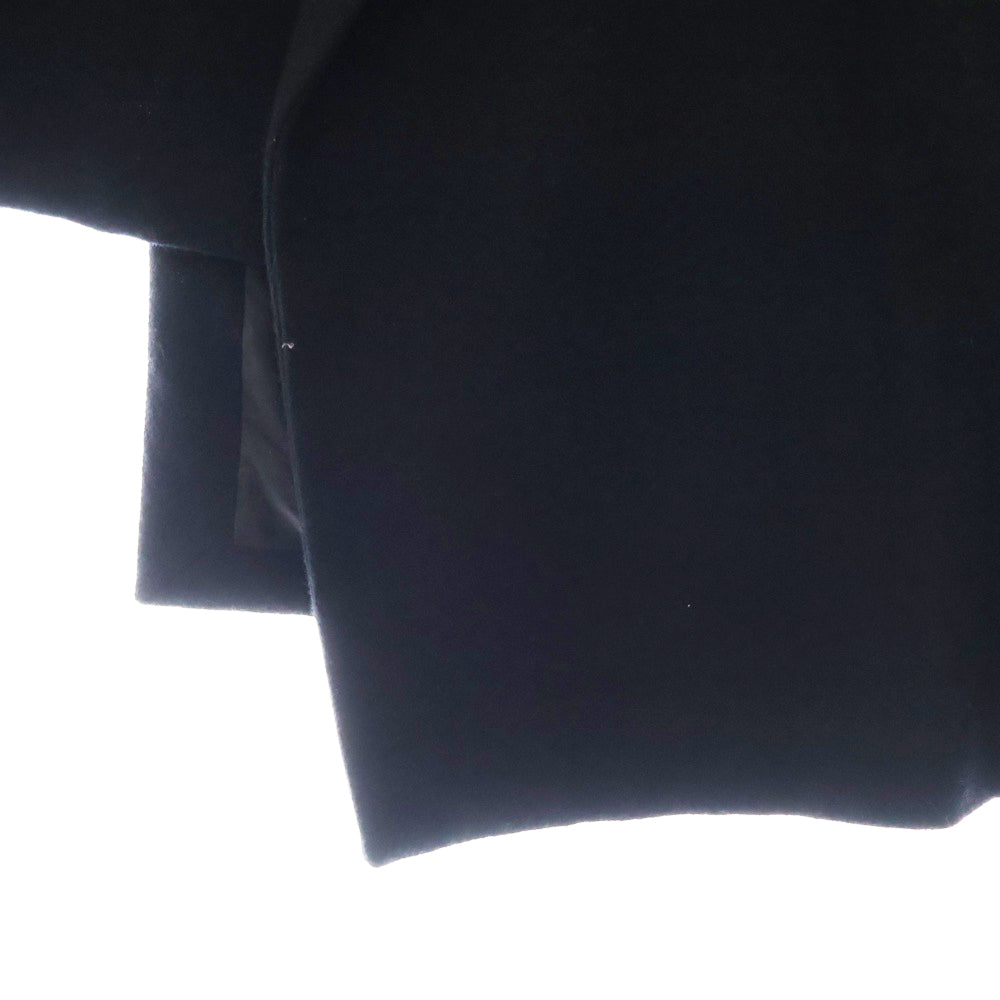 Ground Y(グラウンドワイ) 18AW 変形 アシンメトリー ウール ロング テーラードジャケット ブラック GV-J01-103