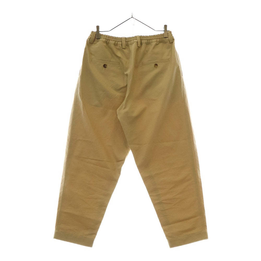 MARNI(マルニ) 22SS ドローコード付 ボタンフライ コットン スラックス パンツ ベージュ PUMU0017A
