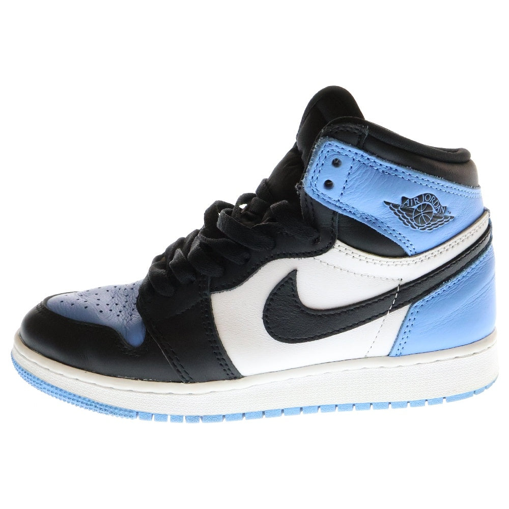 NIKE(ナイキ) GS AIR JORDAN 1 RETRO HIGH UNC Toe エアジョーダン 1 ハイカットスニーカー ブラック/ブルー レディース US5Y/23.5cm FD1437-400