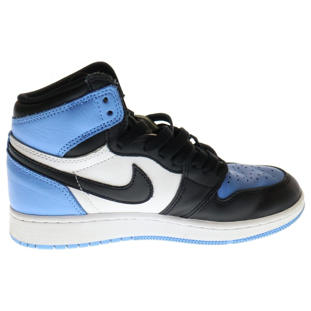 NIKE(ナイキ) GS AIR JORDAN 1 RETRO HIGH UNC Toe エアジョーダン 1 ハイカットスニーカー ブラック/ブルー レディース US5Y/23.5cm FD1437-400