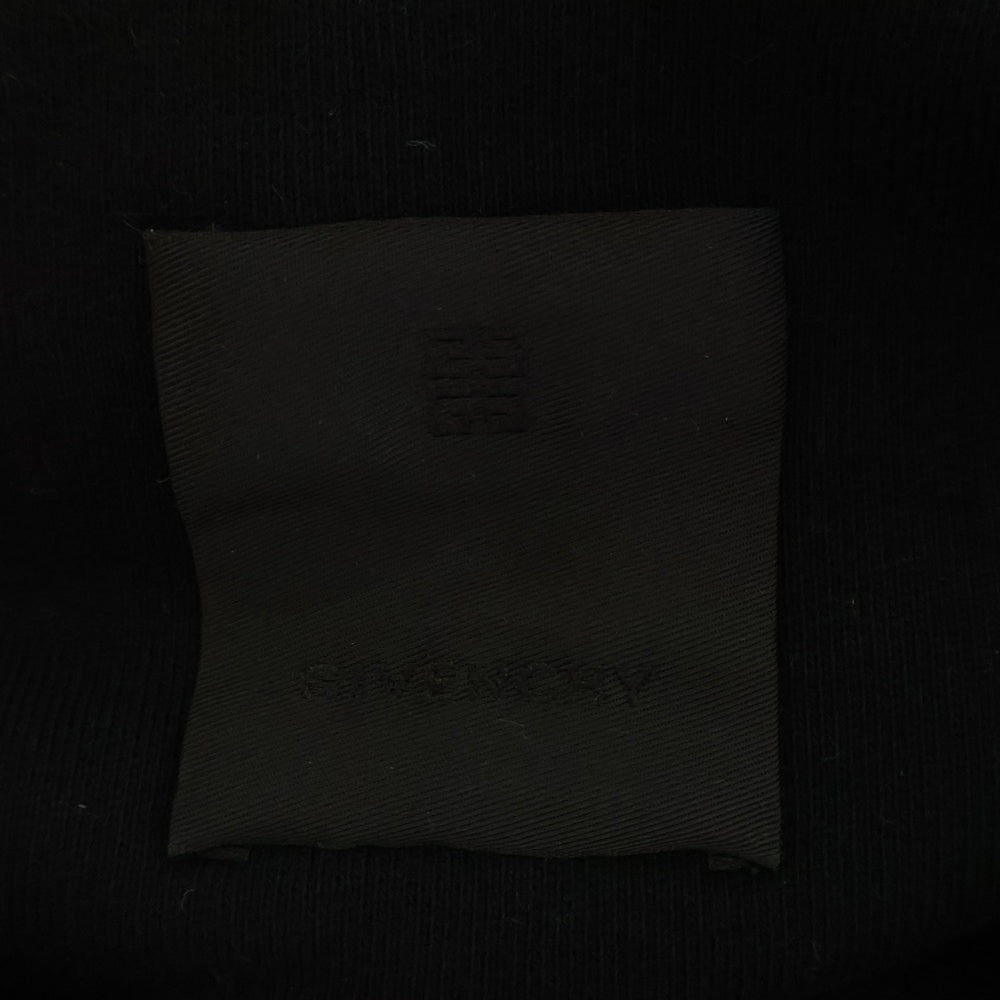 GIVENCHY(ジバンシィ) 22SS Classic Fit Branding Embroidery Hoodie クラシックフィット 4Gロゴエンブロイダリー スウェット プルオーバーパーカー ブラック BMJ0CQ3Y6V