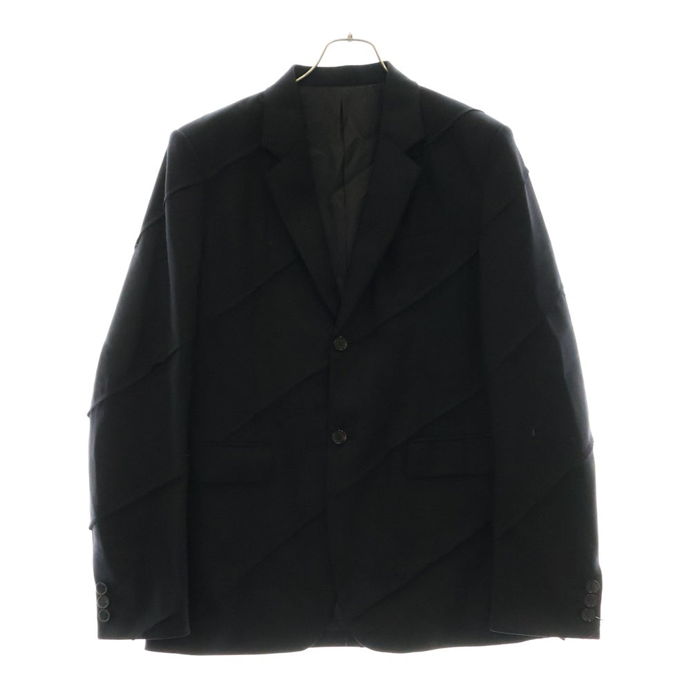 UNDERCOVER(アンダーカバー) 24AW カットオフ切替 ウールテーラードジャケット ブラック UP2D4102