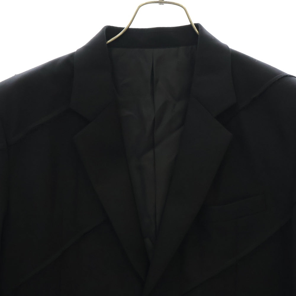 UNDERCOVER(アンダーカバー) 24AW カットオフ切替 ウールテーラードジャケット ブラック UP2D4102