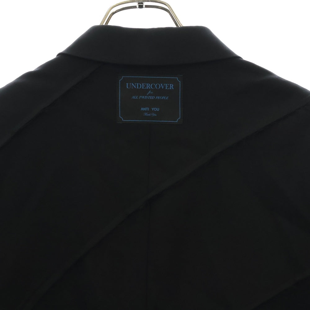 UNDERCOVER(アンダーカバー) 24AW カットオフ切替 ウールテーラードジャケット ブラック UP2D4102