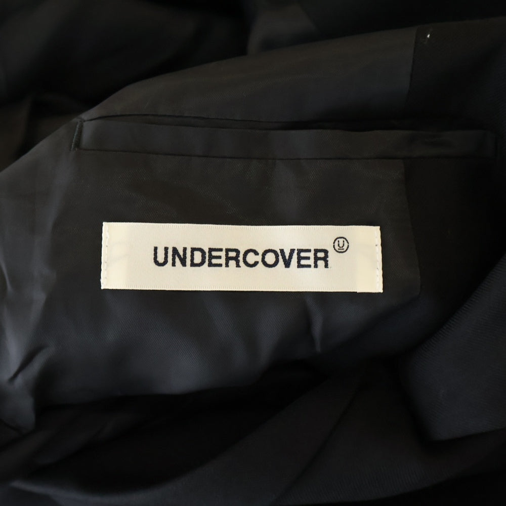 UNDERCOVER(アンダーカバー) 24AW カットオフ切替 ウールテーラードジャケット ブラック UP2D4102