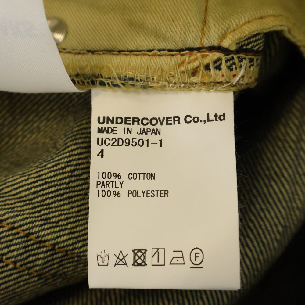 UNDERCOVER(アンダーカバー) 24AW TWIN PEAKS ツインピークス フォトプリント加工 デニムパンツ インディゴ UC2D9501-1