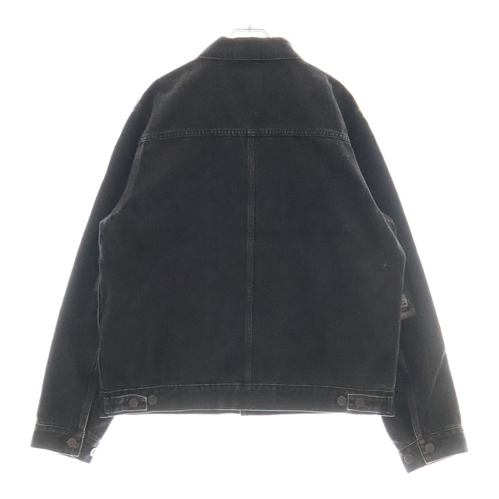 UNDERCOVER(アンダーカバー) 24AW TWIN PEAKS ツインピークス アームジャガードフォトパッチ デニムジャケット ブラック UC2D9201-2