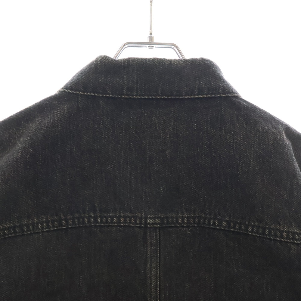 UNDERCOVER(アンダーカバー) 24AW TWIN PEAKS ツインピークス アームジャガードフォトパッチ デニムジャケット ブラック UC2D9201-2