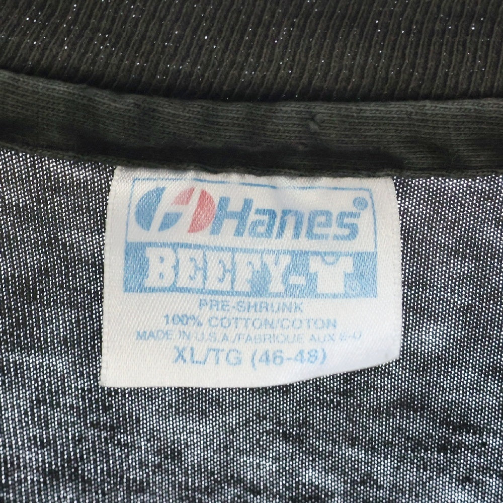 VINTAGE(ヴィンテージ) 90S ヴィンテージ USA製 フロントグラフィックプリント クルーネック 半袖Tシャツ ブラック