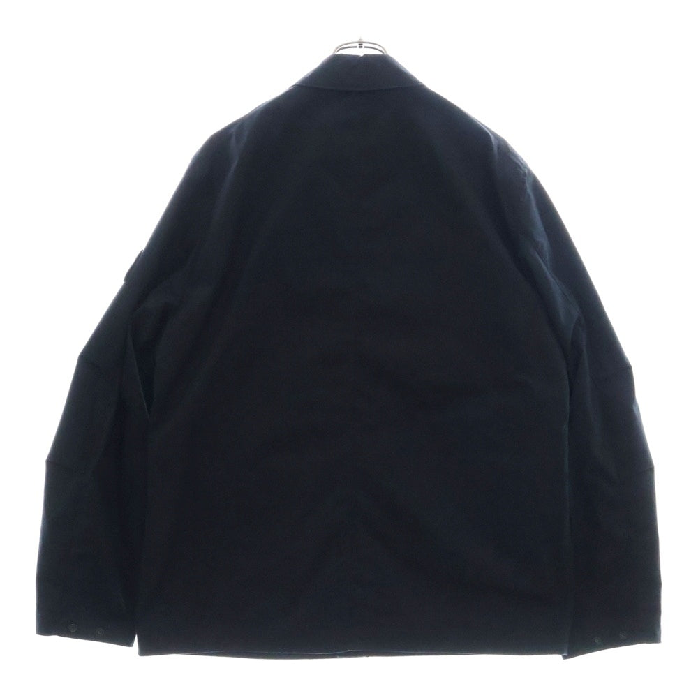 STONE ISLAND(ストーンアイランド) GHOST PIECE ゴースト ピース コットンベンタイル ロゴワッペン フラップポケット ブルゾン ジャケット ブラック 7815437F1