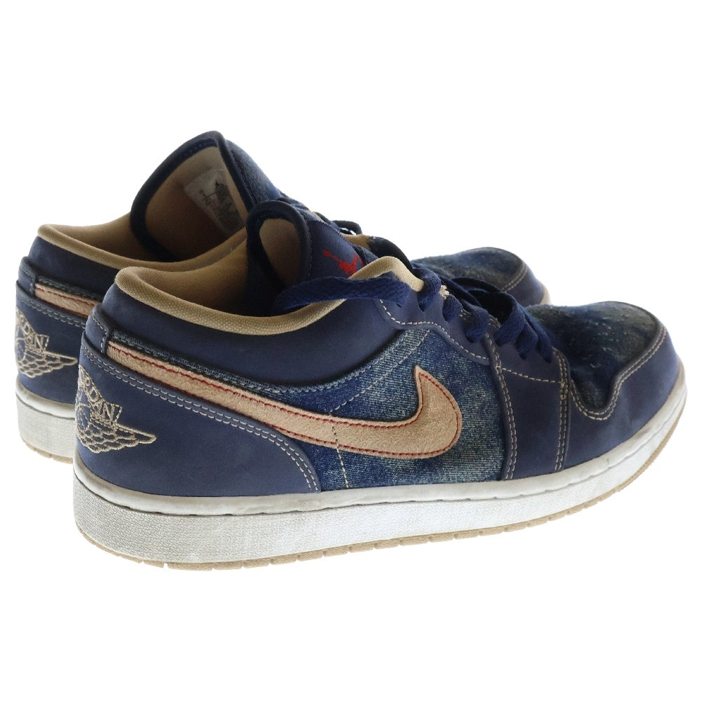 NIKE(ナイキ) AIR JORDAN 1 LOW DENIM エア ジョーダン 1 デニム ローカットスニーカー ブルー US9/27cm DH1259-400
