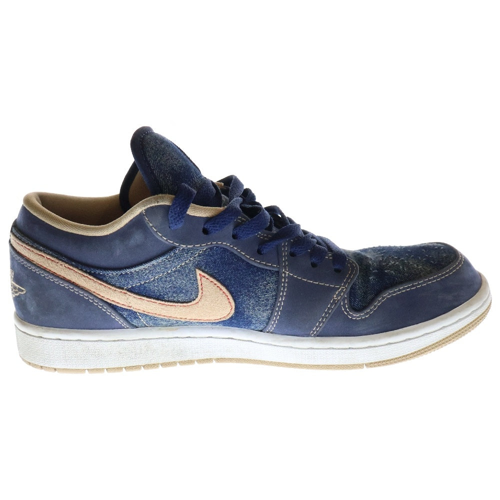 NIKE(ナイキ) AIR JORDAN 1 LOW DENIM エア ジョーダン 1 デニム ローカットスニーカー ブルー US9/27cm DH1259-400
