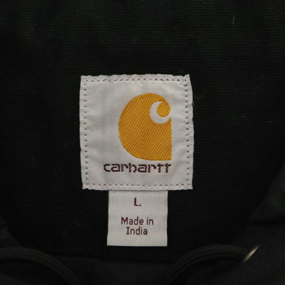 CARHARTT(カーハート) WASHED DUCK INSULATED ACTIVE JACKET ウォッシュドダックインシュレイティッド ロゴパッチ キルティング アクティブジャケット ブラック 104050BLK